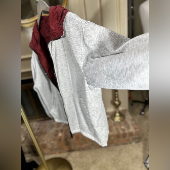 Vintage Northwest Territory Reversible Windbreaker Jacket XL Burgundy Gray - Picture 8 of 14